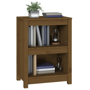 vidaXL Étagère à livres marron miel 50x35x68 cm en pin massif