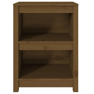 vidaXL Étagère à livres marron miel 50x35x68 cm en pin massif