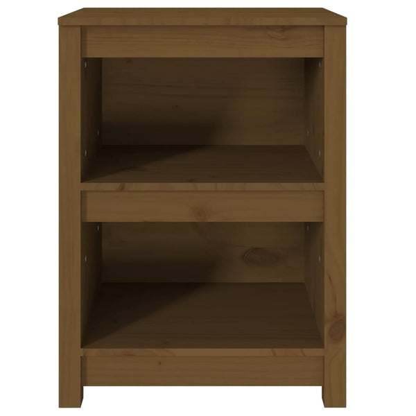 vidaXL Étagère à livres marron miel 50x35x68 cm en pin massif