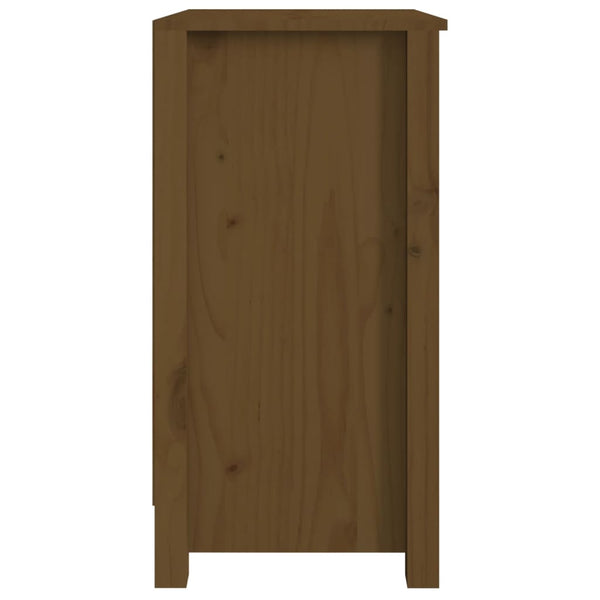 vidaXL Étagère à livres marron miel 50x35x68 cm en pin massif
