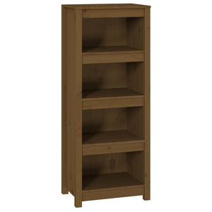 Bücherregal Honigbraun Kiefer Massivholz 125,5cm