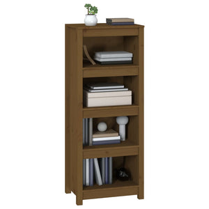 Bücherregal Honigbraun Kiefer Massivholz 125,5cm