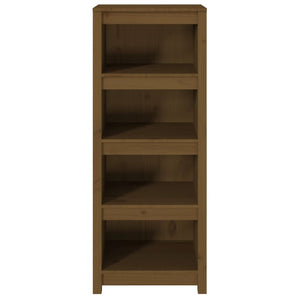 Bücherregal Honigbraun Kiefer Massivholz 125,5cm