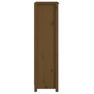 Bücherregal Honigbraun Kiefer Massivholz 125,5cm