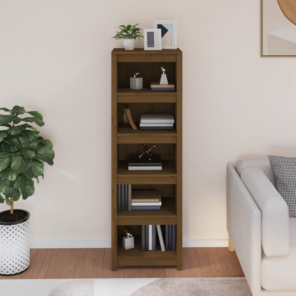 Bücherregal Honigbraun Kiefer Massivholz 154cm