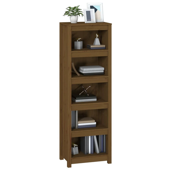 Bücherregal Honigbraun Kiefer Massivholz 154cm