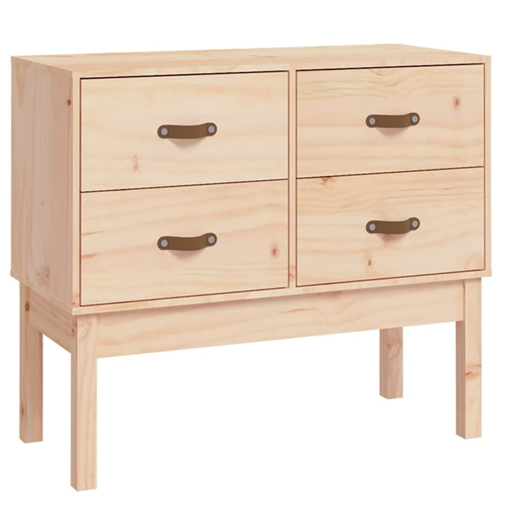 vidaXL Console Cabinet 90x40x78 cm Solid Pine Wood