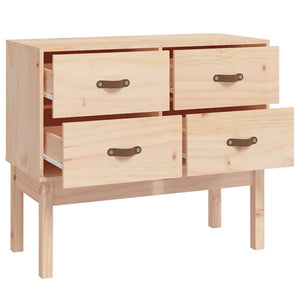 Kiefer Massivholz Konsolenschrank 90 cm