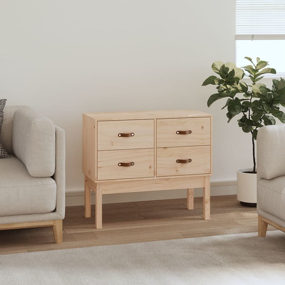 vidaXL Console Cabinet 90x40x78 cm Solid Pine Wood