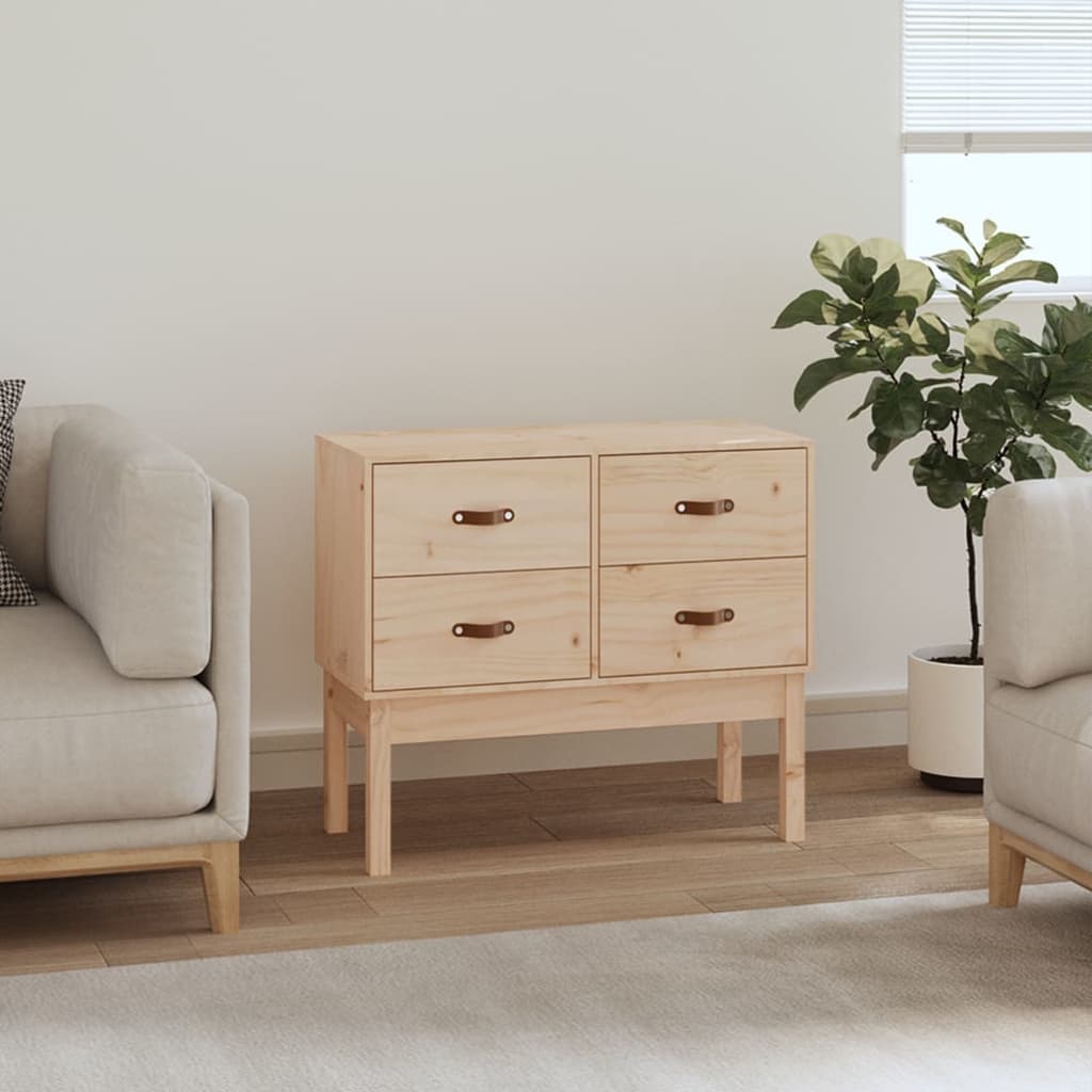 Kiefer Massivholz Konsolenschrank 90 cm