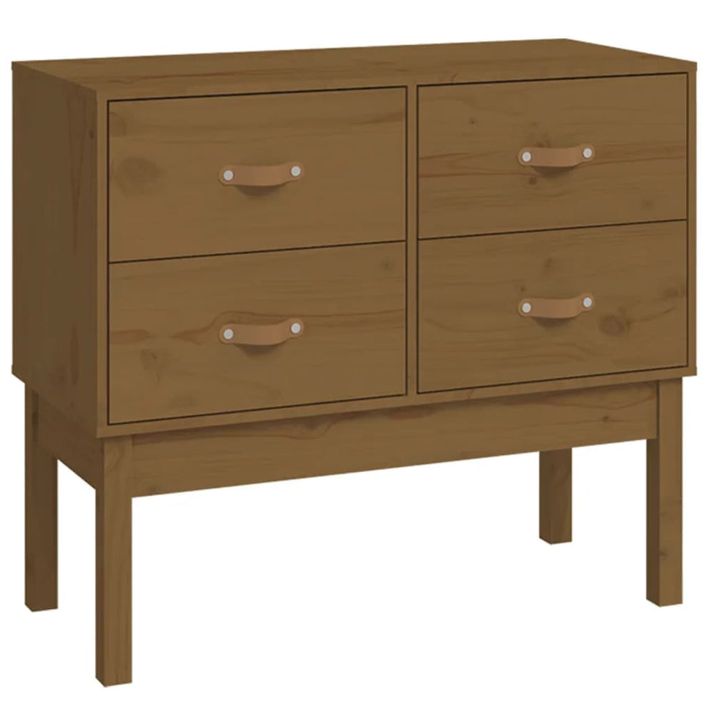 Honigbrauner Konsolenschrank Kiefer Massivholz 90x78cm