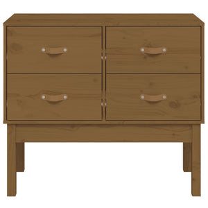 Honigbrauner Konsolenschrank Kiefer Massivholz 90x78cm