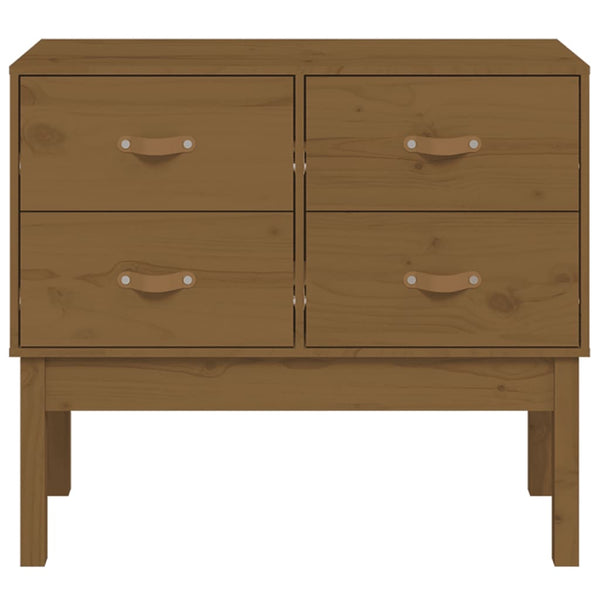 Honigbrauner Konsolenschrank Kiefer Massivholz 90x78cm