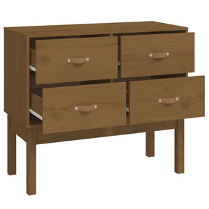 Honigbrauner Konsolenschrank Kiefer Massivholz 90x78cm