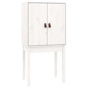 Highboard Weiß 60x40x120cm Kiefer Massivholz