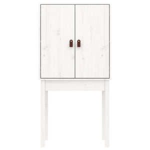 Highboard Weiß 60x40x120cm Kiefer Massivholz