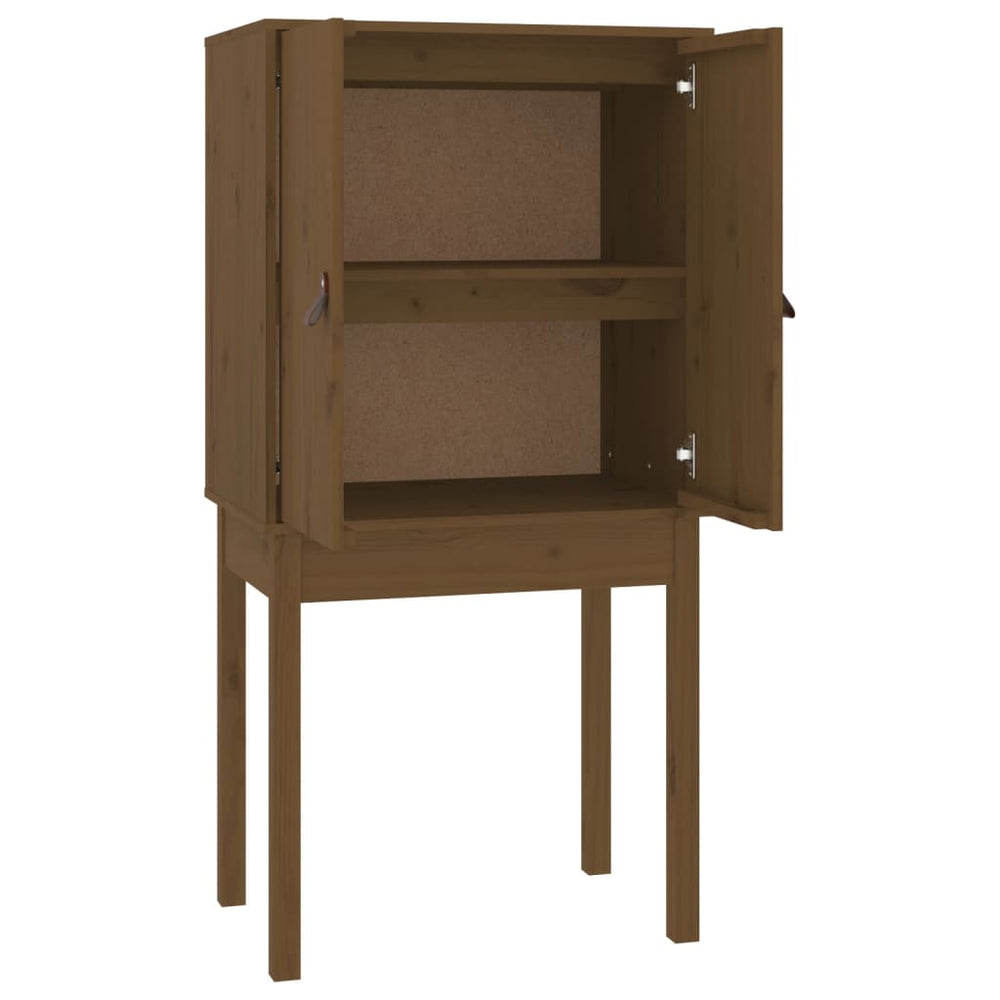 Highboard Honigbraun Kiefer Massivholz 60x120 cm