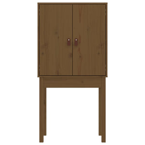 Highboard Honigbraun Kiefer Massivholz 60x120 cm