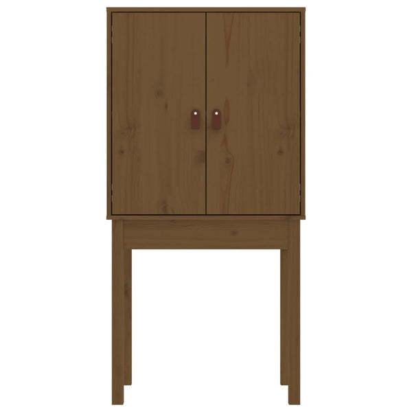 Highboard Honigbraun Kiefer Massivholz 60x120 cm