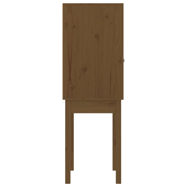 Highboard Honigbraun Kiefer Massivholz 60x120 cm