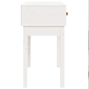 Weißer Konsolentisch Kiefer Massivholz 76,5cm
