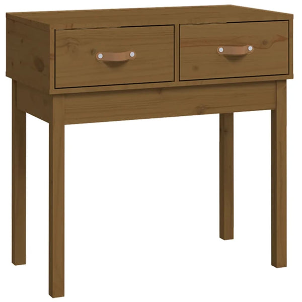 Konsolentisch Honigbraun Kiefer Massivholz 76,5 cm