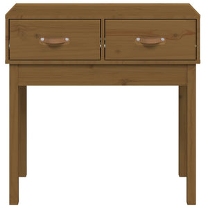 Konsolentisch Honigbraun Kiefer Massivholz 76,5 cm