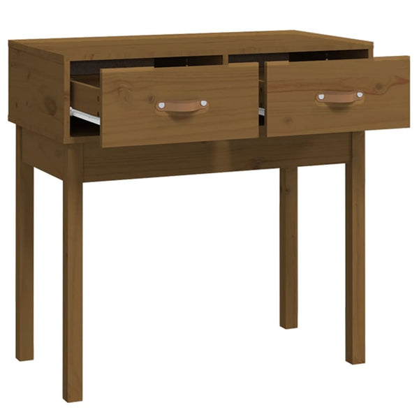 Konsolentisch Honigbraun Kiefer Massivholz 76,5 cm