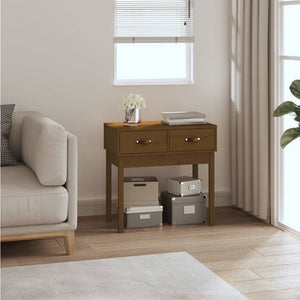 Konsolentisch Honigbraun Kiefer Massivholz 76,5 cm