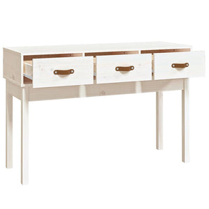 Weißer Konsolentisch Kiefer Massivholz 114cm