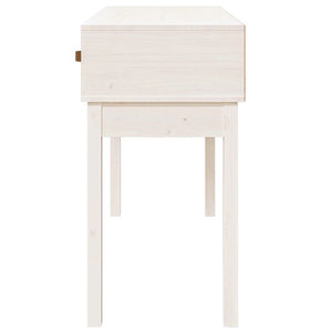 Weißer Konsolentisch Kiefer Massivholz 114cm