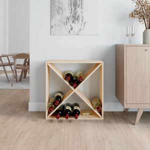 Weinregal aus Kiefernholz, 62 cm