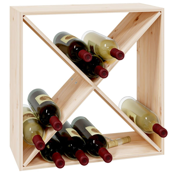 Weinregal aus Kiefernholz, 62 cm