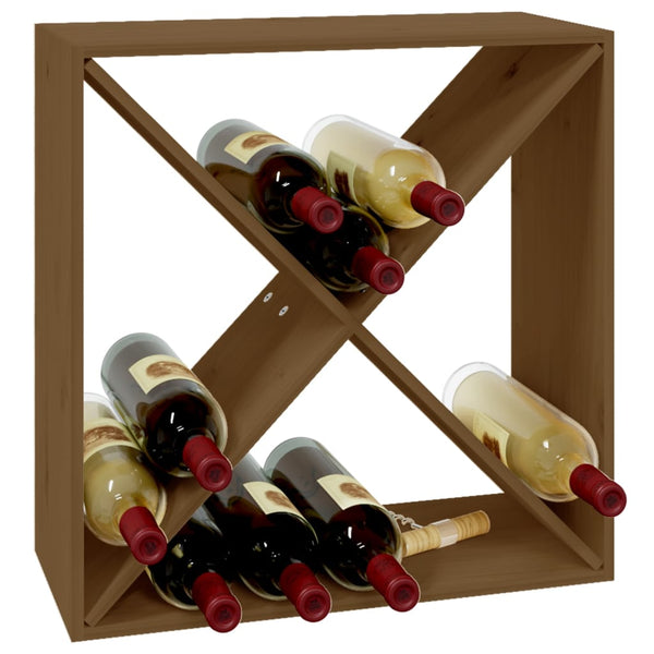 Weinregal Honigbraun Kiefer Massivholz