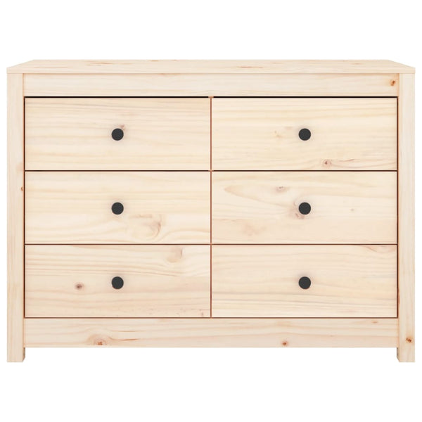 Massivholz Kiefer Beistellschrank 100x40x72 cm