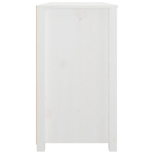 Weißer Beistellschrank Kiefer Massivholz 100cm