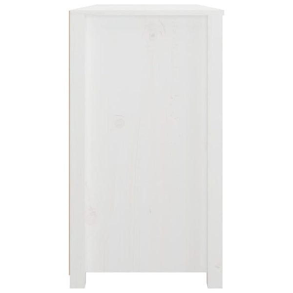 Weißer Beistellschrank Kiefer Massivholz 100cm