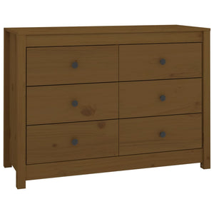 Honigbrauner Beistellschrank Kiefer Massivholz 100x40x72 cm