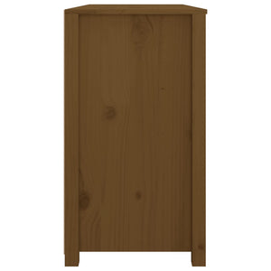 Honigbrauner Beistellschrank Kiefer Massivholz 100x40x72 cm