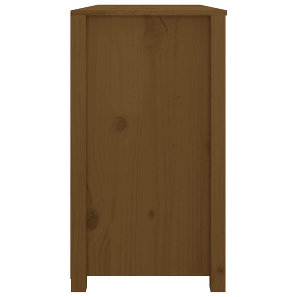 Honigbrauner Beistellschrank Kiefer Massivholz 100x40x72 cm
