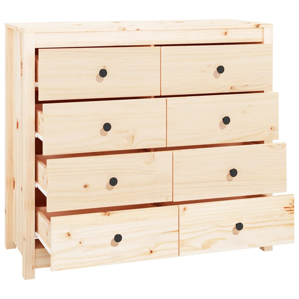 Massivholz Kiefer Beistellschrank 100x40x90 cm