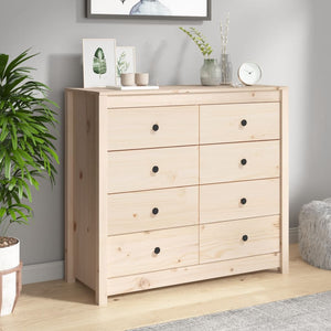 Massivholz Kiefer Beistellschrank 100x40x90 cm