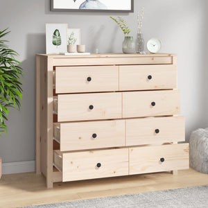 Massivholz Kiefer Beistellschrank 100x40x90 cm