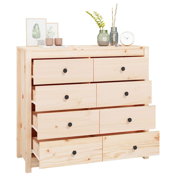 Massivholz Kiefer Beistellschrank 100x40x90 cm