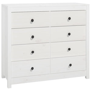 vidaXL Armoirette latérale blanc 100x40x90 cm pin massif