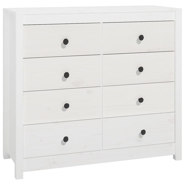 vidaXL Armoirette latérale blanc 100x40x90 cm pin massif