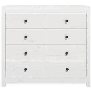 vidaXL Armoirette latérale blanc 100x40x90 cm pin massif