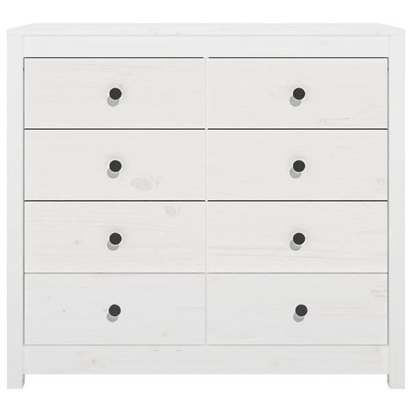 vidaXL Armoirette latérale blanc 100x40x90 cm pin massif
