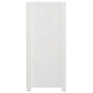 vidaXL Armoirette latérale blanc 100x40x90 cm pin massif