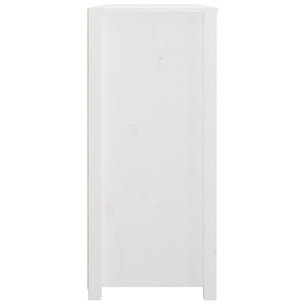 vidaXL Armoirette latérale blanc 100x40x90 cm pin massif